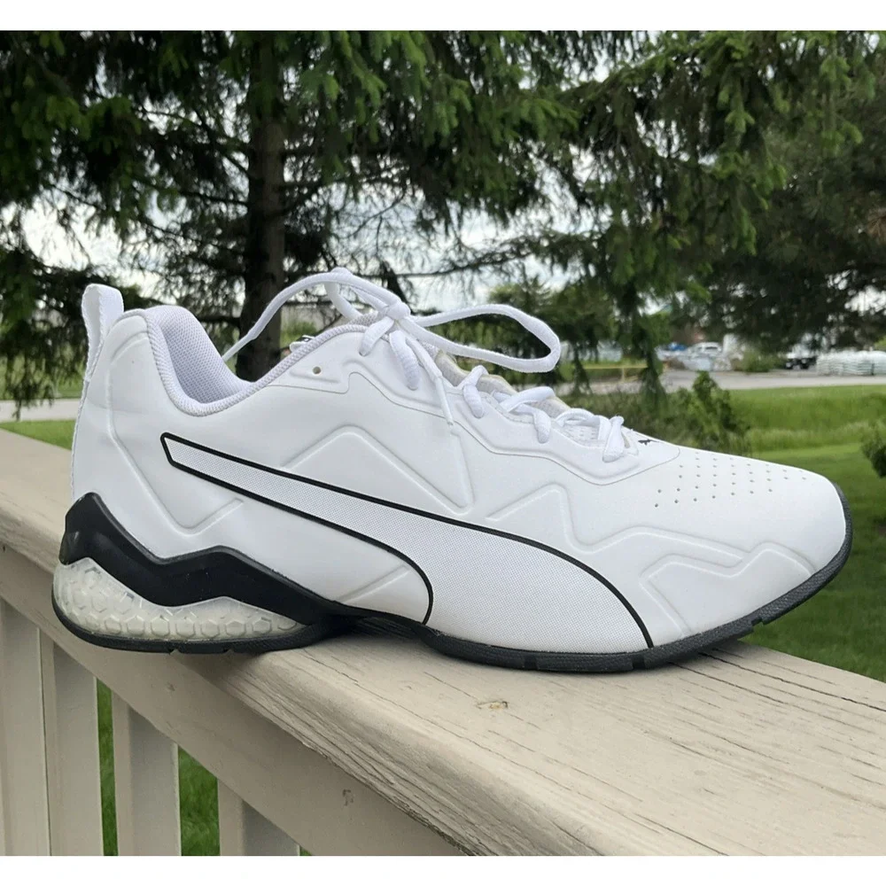 Puma Cell Valiant Training Sneaker Puma White/black accents Puma size Men's 9.5